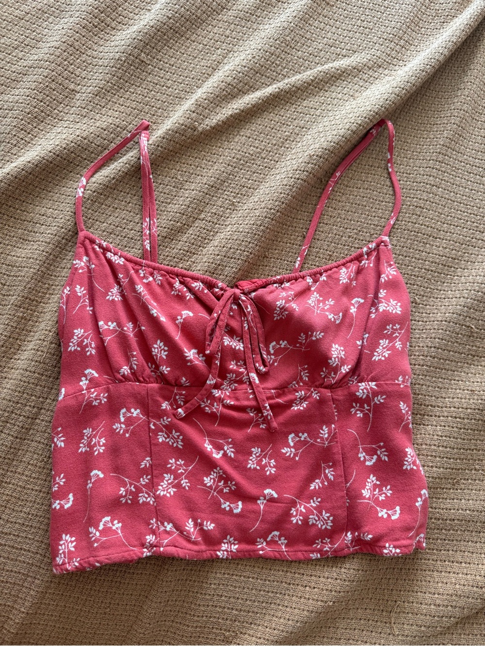 Abercrombie & Fitch Smocked Crop Top